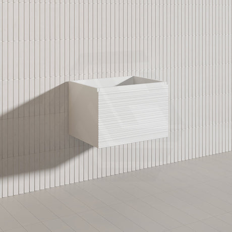 600mm Lukka Sedona Modern Fluted Wall Hung PVC Vanity Variant Colour Available