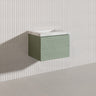 600mm Lukka Sedona Modern Fluted Wall Hung PVC Vanity Variant Colour Available