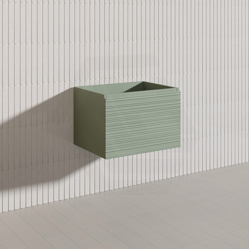 600mm Lukka Sedona Modern Fluted Wall Hung PVC Vanity Variant Colour Available