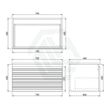 600-1500mm Lukka Sedona Modern Fluted Wall-Hung PVC Vanity in Matt White