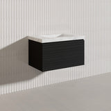 750mm Lukka Sedona Modern Fluted Wall Hung PVC Vanity Variant Colour Available