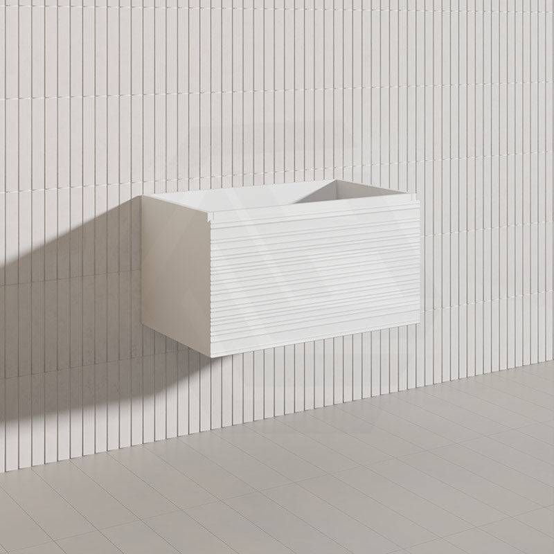 750mm Lukka Sedona Modern Fluted Wall Hung PVC Vanity Variant Colour Available