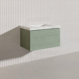 750mm Lukka Sedona Modern Fluted Wall Hung PVC Vanity Variant Colour Available