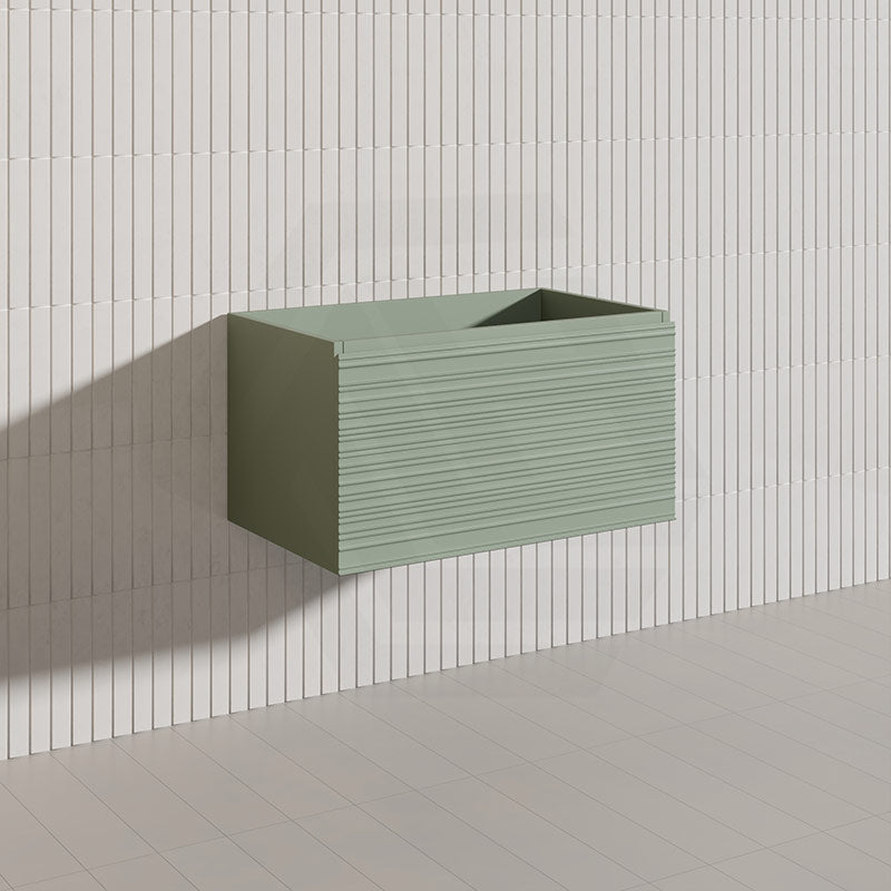 750mm Lukka Sedona Modern Fluted Wall Hung PVC Vanity Variant Colour Available