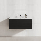 900mm Lukka Sedona Modern Fluted Wall Hung PVC Vanity Variant Colour Available