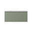 600-1500mm Lukka Sedona Modern Fluted Wall Hung PVC Vanity Matt Olive Green