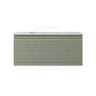 600-1500mm Lukka Sedona Modern Fluted Wall Hung PVC Vanity Matt Olive Green