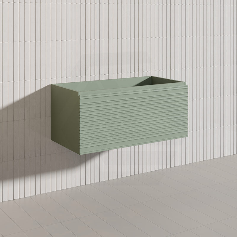 900mm Lukka Sedona Modern Fluted Wall Hung PVC Vanity Variant Colour Available