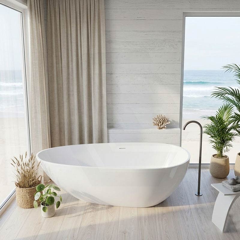 Lukka Nova Slim Freestanding Bathtub Acrylic with Overflow 1690mm - Variant Colour Available