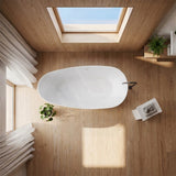 Lukka Nova Slim Freestanding Bathtub Acrylic with Overflow 1690mm - Variant Colour Available
