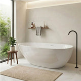 Lukka Nova Slim Freestanding Bathtub Acrylic with Overflow 1690mm - Variant Colour Available
