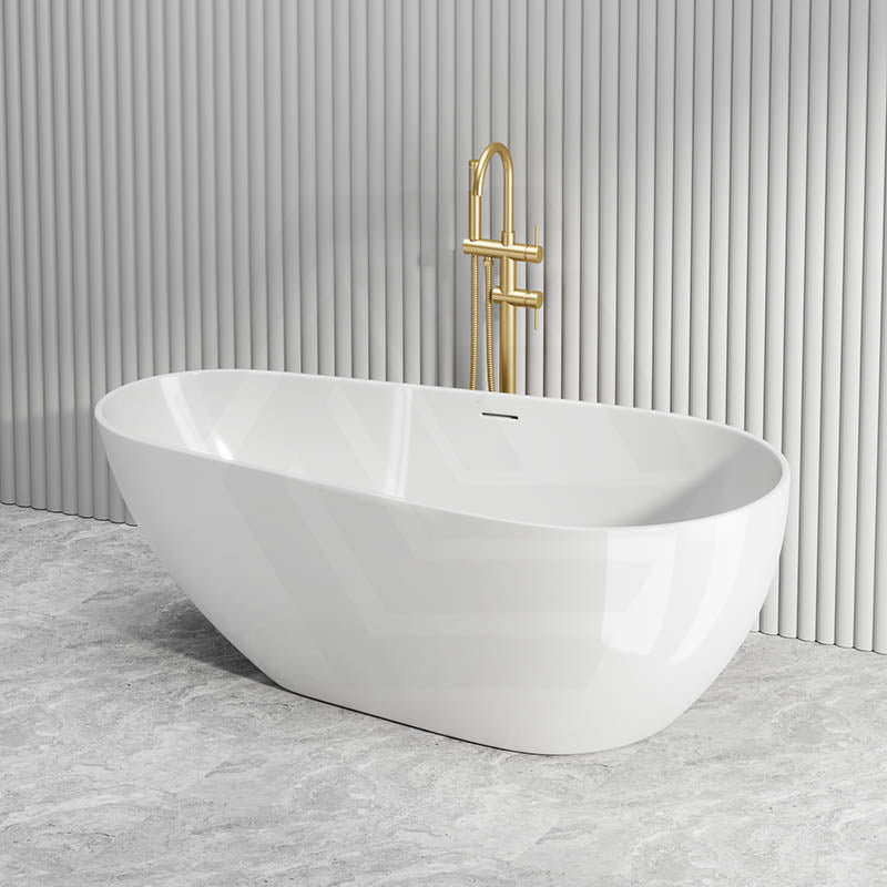 Lukka Nova Slim Freestanding Bathtub Acrylic with Overflow 1690mm - Variant Colour Available