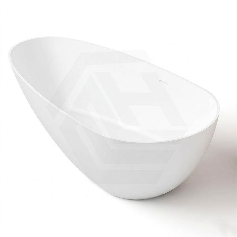 Nova 1690mm Slim Freestanding Bathtub Acrylic Intergrated Overflow Matt White