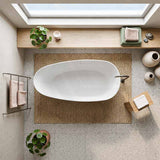 Lukka Nova Slim Freestanding Bathtub Acrylic with Overflow 1690mm - Variant Colour Available