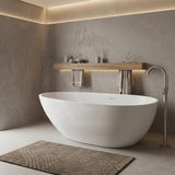 Lukka Nova Slim Freestanding Bathtub Acrylic with Overflow 1690mm - Variant Colour Available