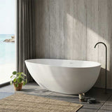 Lukka Nova Slim Freestanding Bathtub Acrylic with Overflow 1690mm - Variant Colour Available