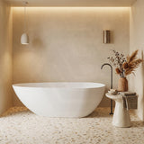 Lukka Nova Slim Freestanding Bathtub Acrylic with Overflow 1690mm - Variant Colour Available