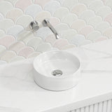 Lukka Olley Round Above Counter Ceramic Basin 300/350/394mm - 5 Colours Available