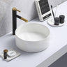 300/350/394mm Lukka Olley Round Above Counter Ceramic Basin Variant Colour Available