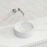 Lukka Olley Round Above Counter Ceramic Basin 300/350/394mm - 5 Colours Available