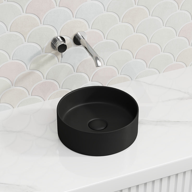 Lukka Olley Round Above Counter Ceramic Basin 300/350/394mm - 5 Colours Available