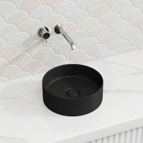 Lukka Olley Round Above Counter Ceramic Basin 300/350/394mm - 5 Colours Available