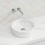 Lukka Olley Round Above Counter Ceramic Basin 300/350/394mm - 5 Colours Available