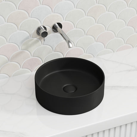 Lukka Olley Round Above Counter Ceramic Basin 300/350/394mm - 5 Colours Available