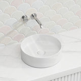 Lukka Olley Round Above Counter Ceramic Basin 300/350/394mm - 5 Colours Available