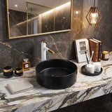 Lukka Olley Round Above Counter Ceramic Basin 300/350/394mm - 5 Colours Available