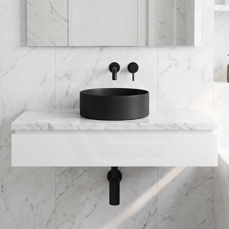 Lukka Olley Round Above Counter Ceramic Basin 300/350/394mm - 5 Colours Available