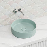 Lukka Olley Round Above Counter Ceramic Basin 300/350/394mm - 5 Colours Available