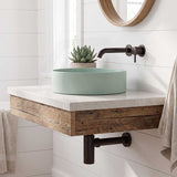 Lukka Olley Round Above Counter Ceramic Basin 300/350/394mm - 5 Colours Available