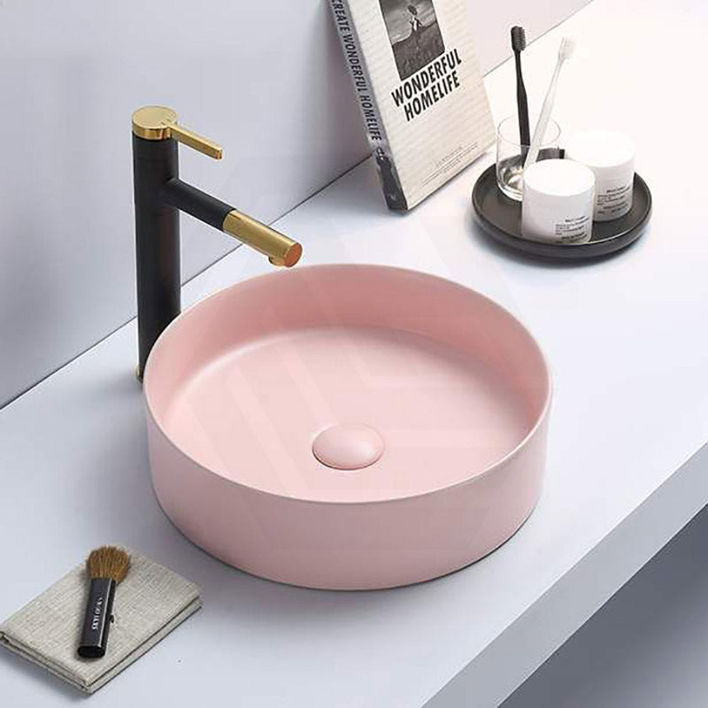 300/350/394mm Lukka Olley Round Above Counter Ceramic Basin Variant Colour Available
