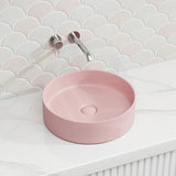 Lukka Olley Round Above Counter Ceramic Basin 300/350/394mm - 5 Colours Available