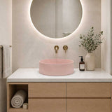 Lukka Olley Round Above Counter Ceramic Basin 300/350/394mm - 5 Colours Available