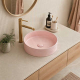 Lukka Olley Round Above Counter Ceramic Basin 300/350/394mm - 5 Colours Available