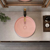 Lukka Olley Round Above Counter Ceramic Basin 300/350/394mm - 5 Colours Available