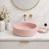 Lukka Olley Round Above Counter Ceramic Basin 300/350/394mm - 5 Colours Available