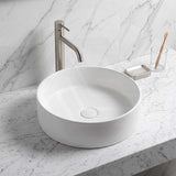 Lukka Olley Round Above Counter Ceramic Basin 300/350/394mm - 5 Colours Available