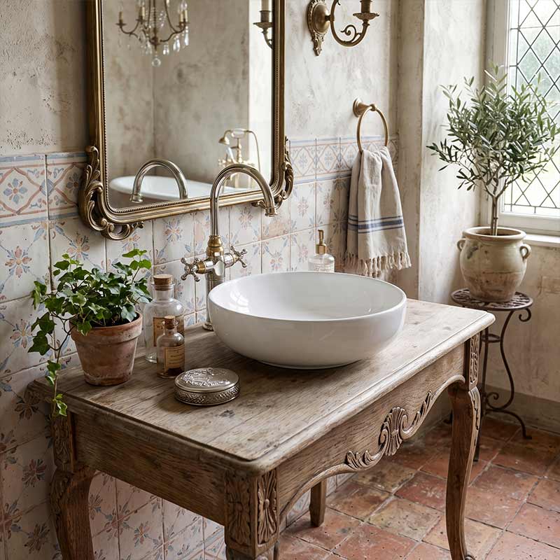Lukka Oban Round Above Counter Ceramic Basin 377x377x110mm - Variant Colour