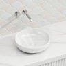 Lukka Oban Round Above Counter Ceramic Basin 377x377x110mm - Variant Colour