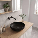 Lukka Oban Round Above Counter Ceramic Basin 377x377x110mm - Variant Colour