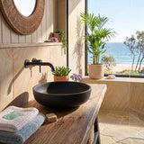 Lukka Oban Round Above Counter Ceramic Basin 377x377x110mm - Variant Colour