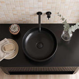 Lukka Oban Round Above Counter Ceramic Basin 377x377x110mm - Variant Colour