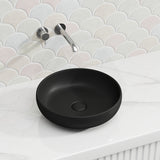 Lukka Oban Round Above Counter Ceramic Basin 377x377x110mm - Variant Colour