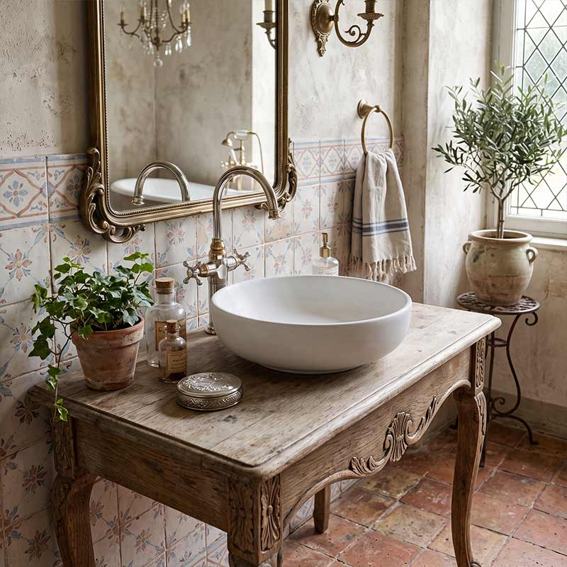 Lukka Oban Round Above Counter Ceramic Basin 377x377x110mm - Variant Colour