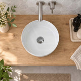 Lukka Olley Round Inset Ceramic Basin 400x400x110mm - Gloss White
