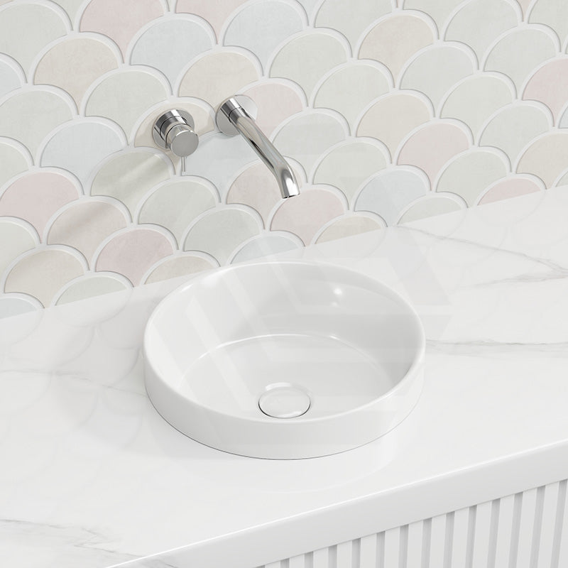 Lukka Olley Round Inset Ceramic Basin 360x360x120mm - In Various Colour