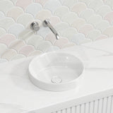 Lukka Olley Round Inset Ceramic Basin 360x360x120mm - In Various Colour